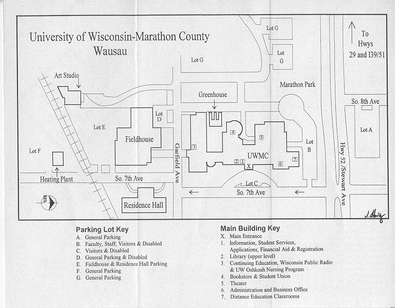 map of uw-marathon campus